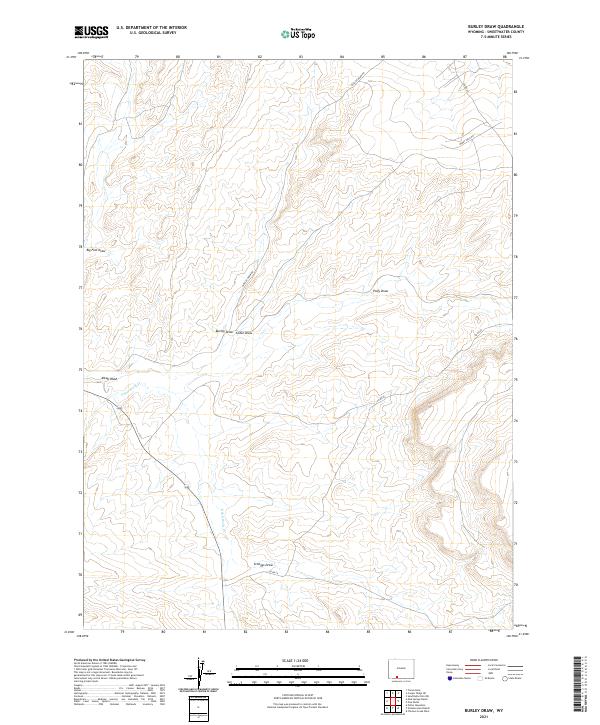 Burley Draw topographic map thumbnail