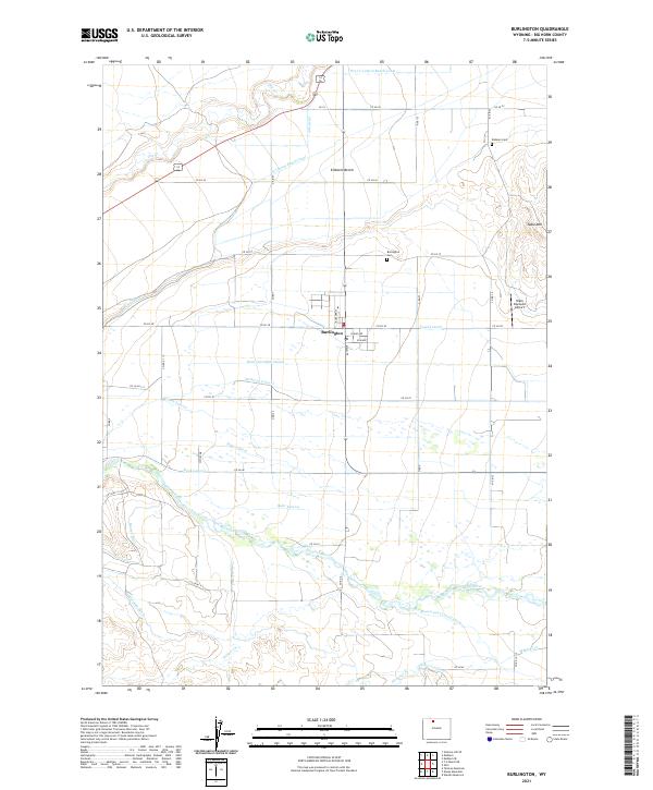 Burlington topographic map thumbnail
