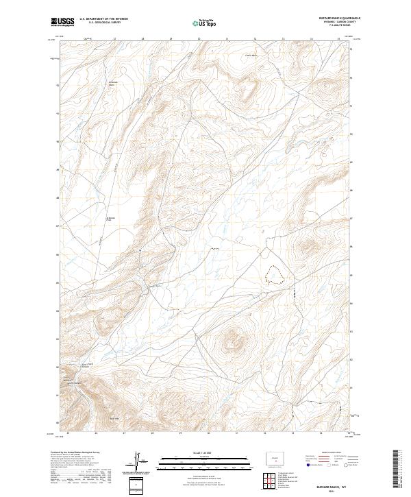 Buzzard Ranch topographic map thumbnail