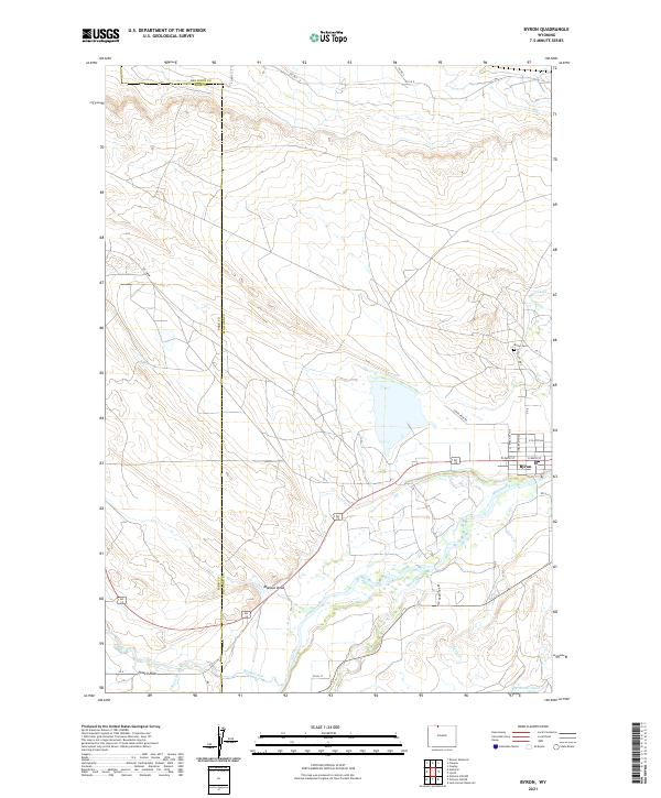 Byron topographic map thumbnail