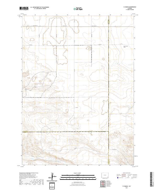 C S Ranch topographic map thumbnail