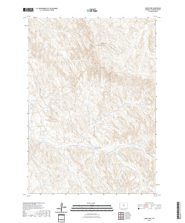 Cabin Fork topographic map thumbnail