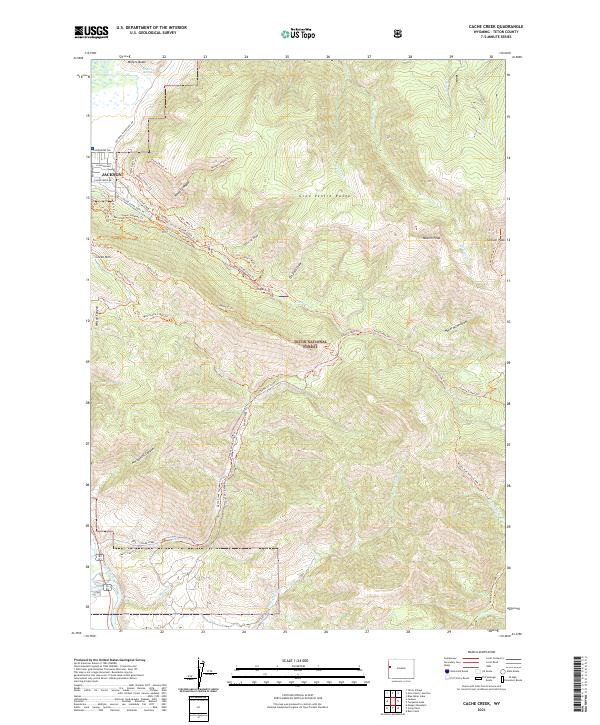 Cache Creek 2021 topographic map thumbnail