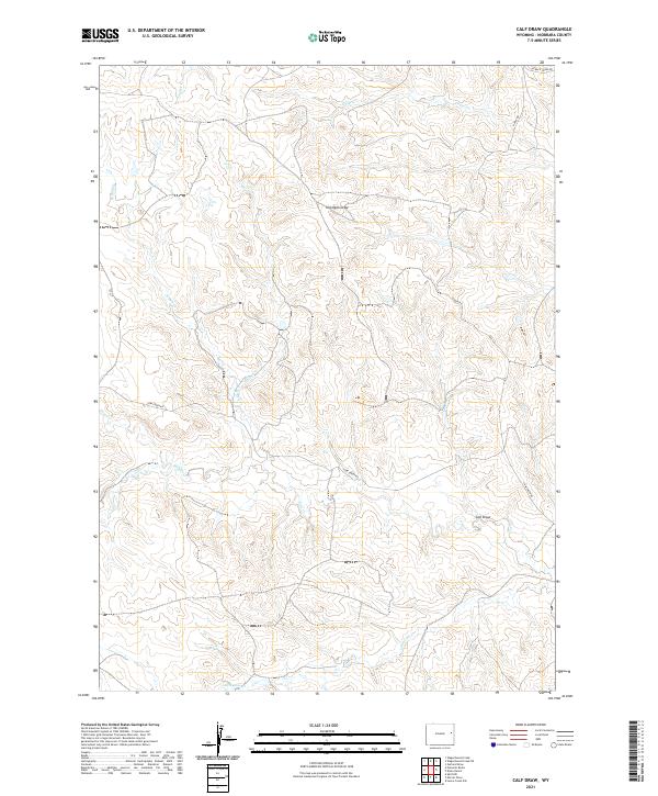 Calf Draw topographic map thumbnail