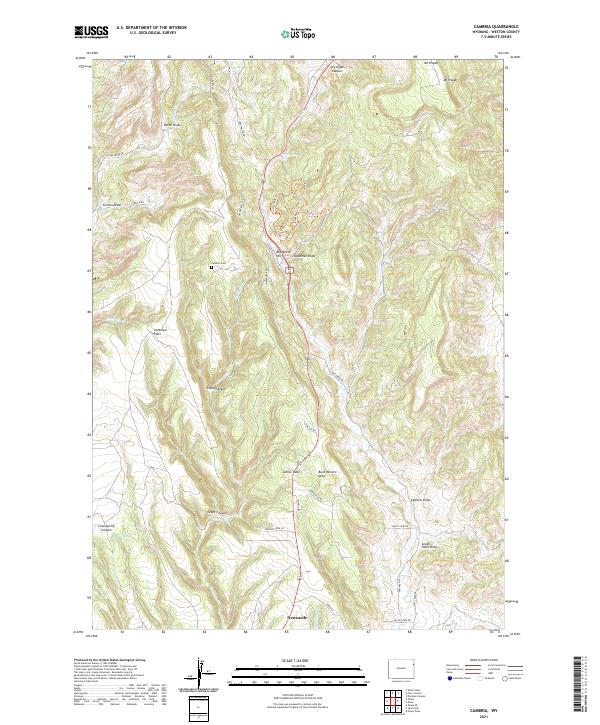 Cambria topographic map thumbnail