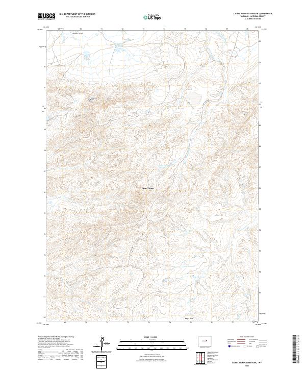 Camel Hump Reservoir topographic map thumbnail