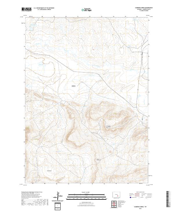 Cameron Creek topographic map thumbnail