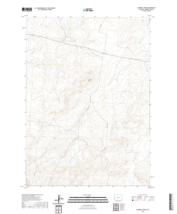 Campbell Ridge topographic map thumbnail