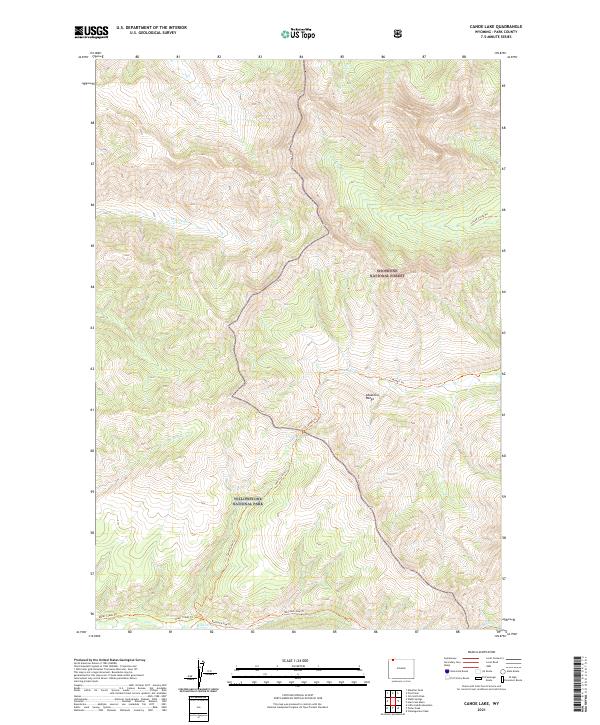 Canoe Lake topographic map thumbnail