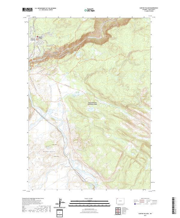 Canyon Village topographic map thumbnail