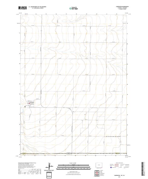 Carpenter topographic map thumbnail