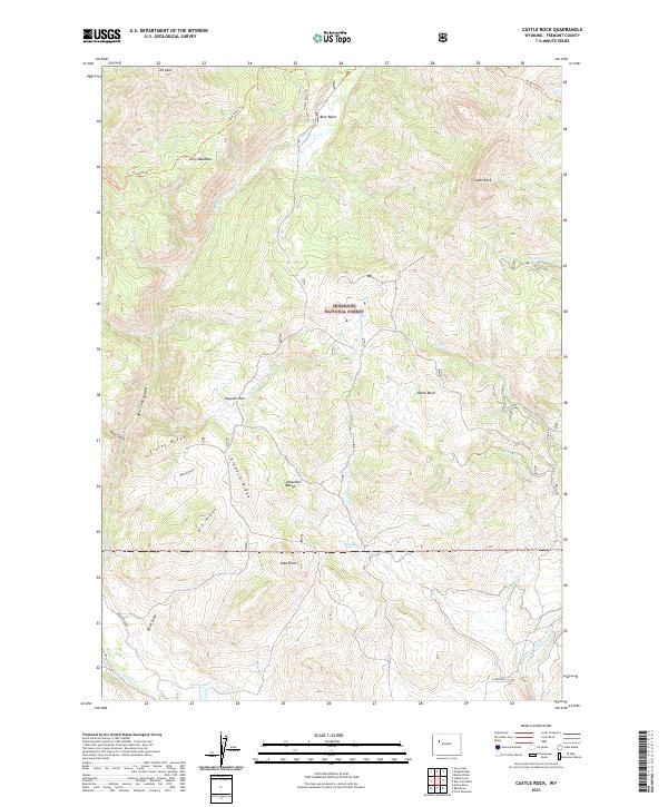 Castle Rock topographic map thumbnail