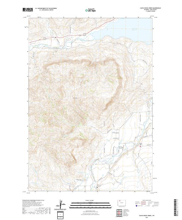 Castle Rock Creek topographic map thumbnail