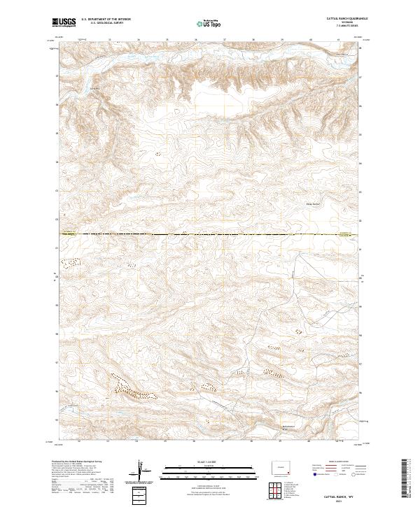 Cattail Ranch topographic map thumbnail