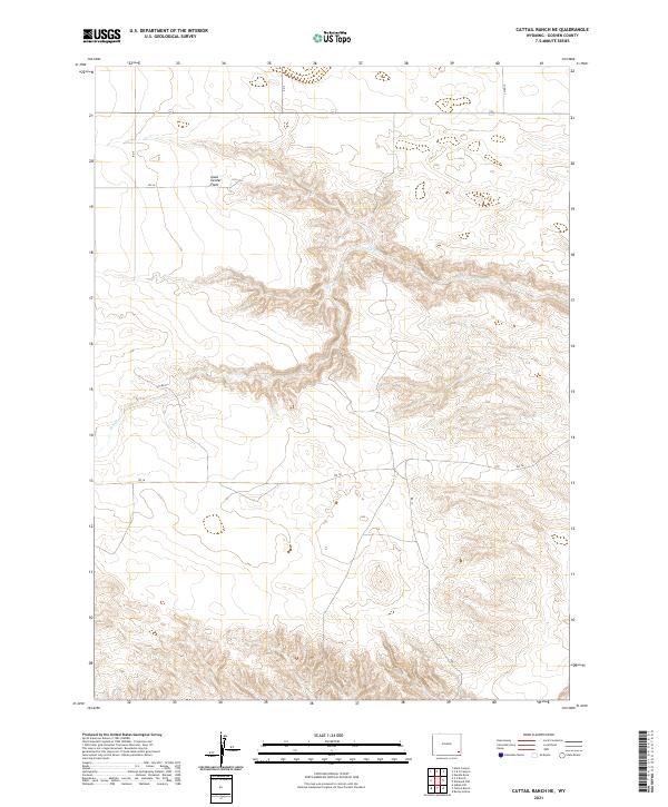 Cattail Ranch NE topographic map thumbnail