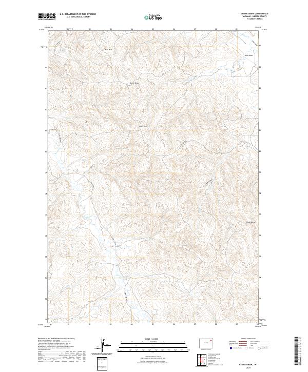 Cedar Draw topographic map thumbnail