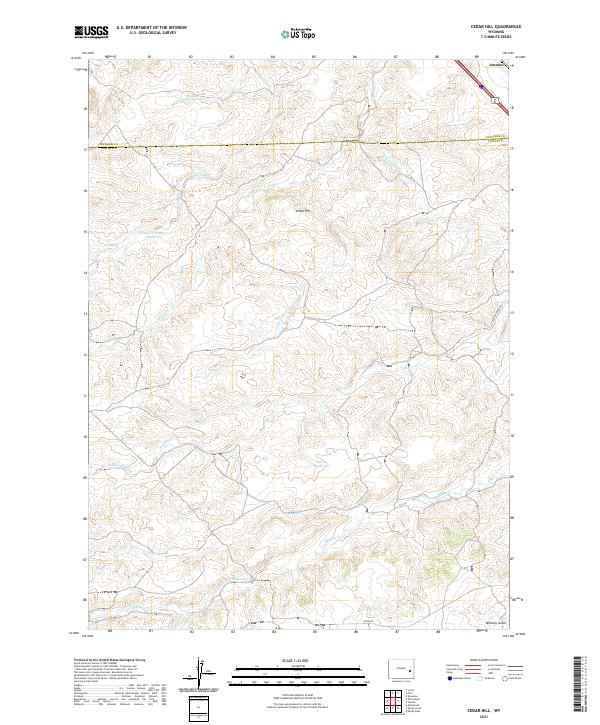 Cedar Hill topographic map thumbnail