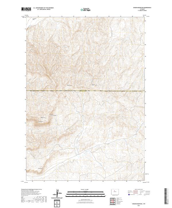 Cedar Mountain topographic map thumbnail