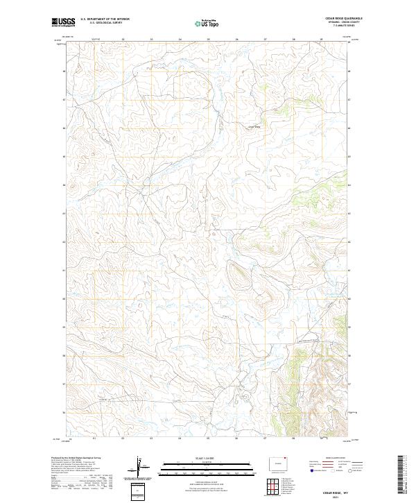 Cedar Ridge topographic map thumbnail