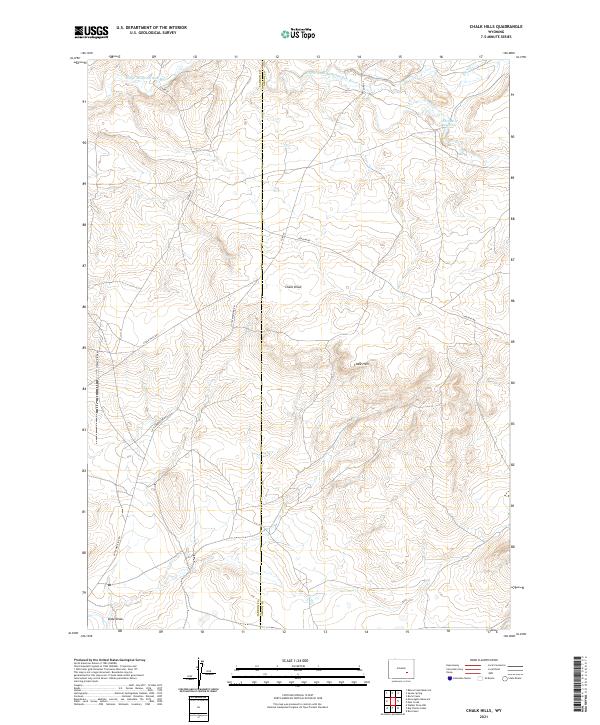 Chalk Hills topographic map thumbnail