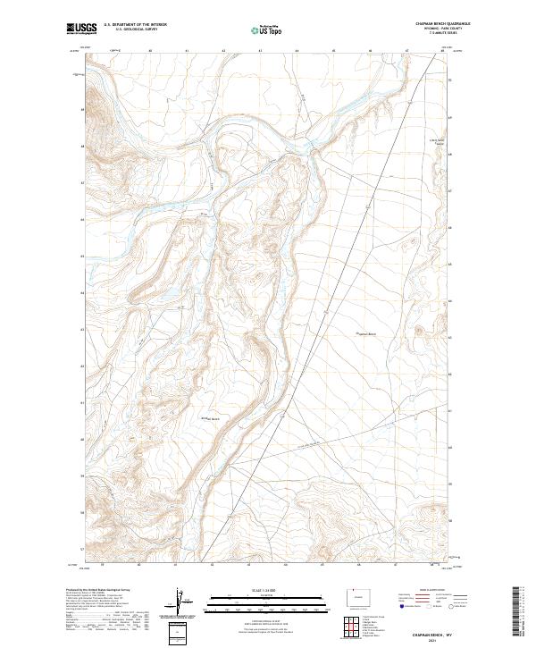 Chapman Bench topographic map thumbnail