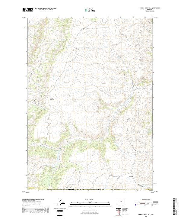 Cherry Creek Hill topographic map thumbnail