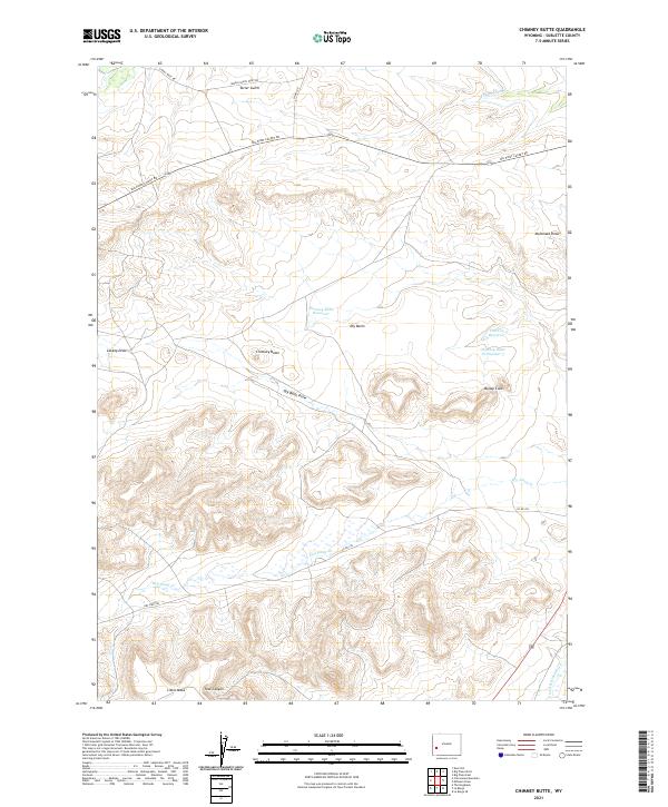 Chimney Butte topographic map thumbnail