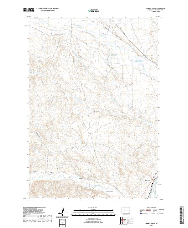 Chimney Gulch topographic map thumbnail
