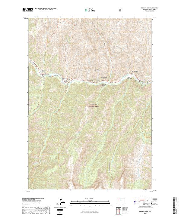 Chimney Rock topographic map thumbnail