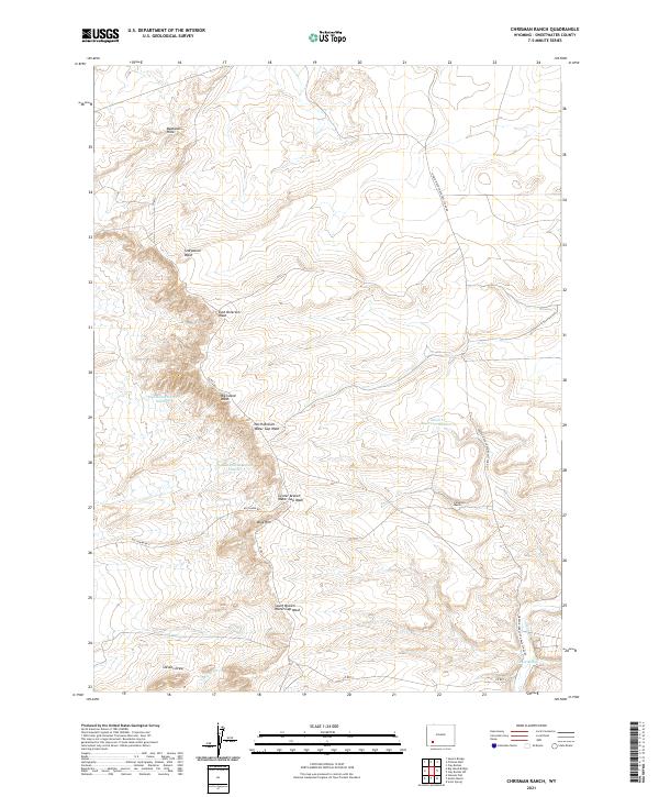Chrisman Ranch topographic map thumbnail
