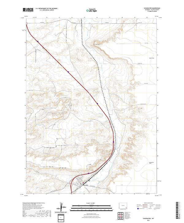 Chugwater topographic map thumbnail