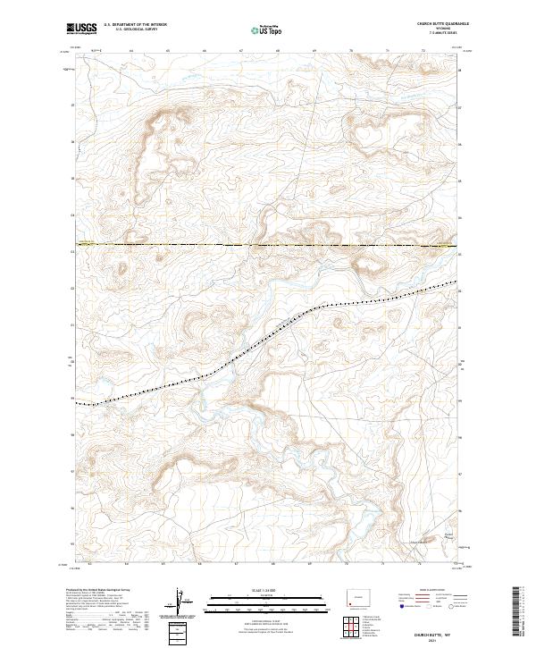 Church Butte topographic map thumbnail