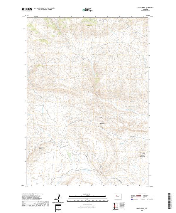 Circle Ridge topographic map thumbnail