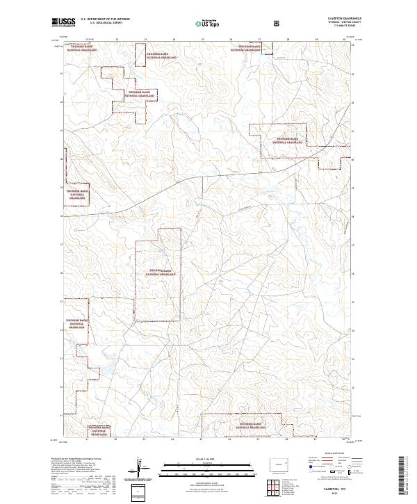 Clareton topographic map thumbnail