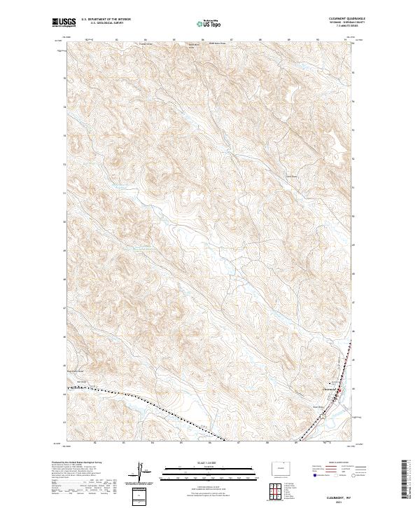 Clearmont topographic map thumbnail