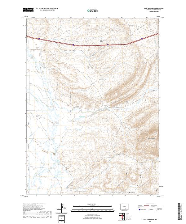 Coal Bank Basin topographic map thumbnail
