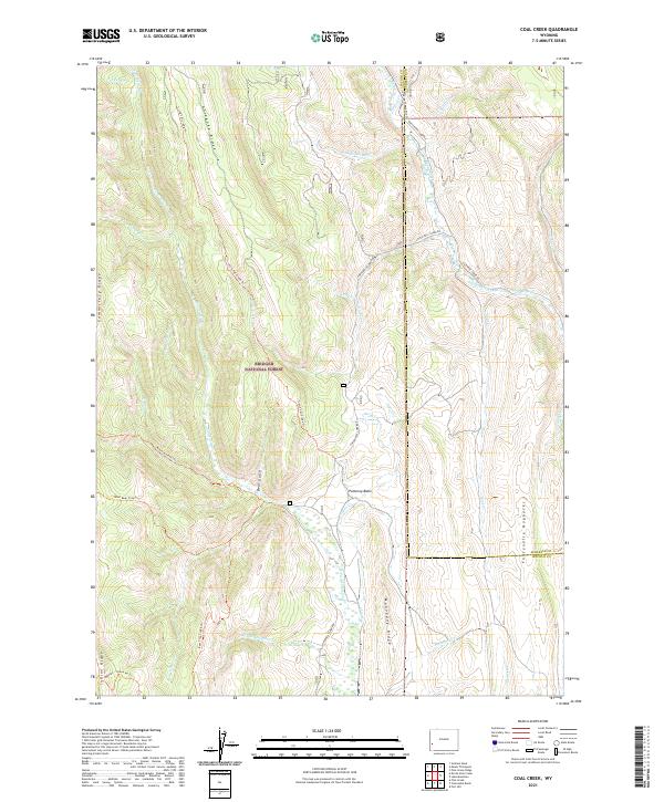 Coal Creek topographic map thumbnail