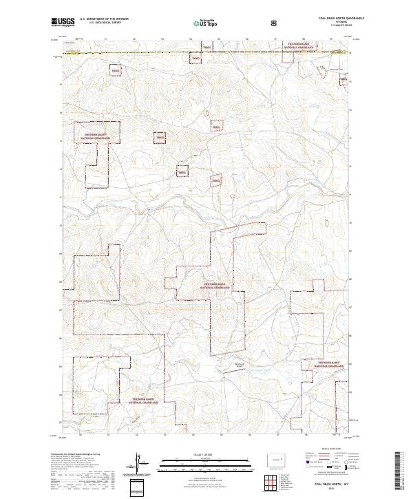 Coal Draw North topographic map thumbnail