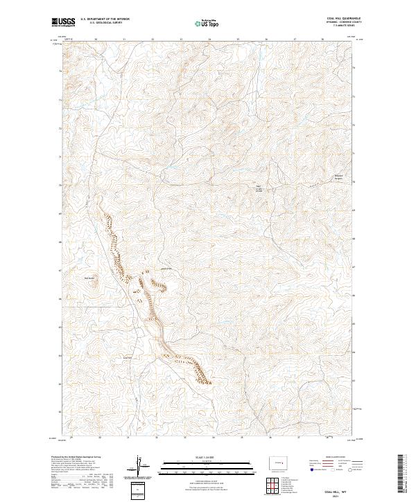 Coal Hill topographic map thumbnail