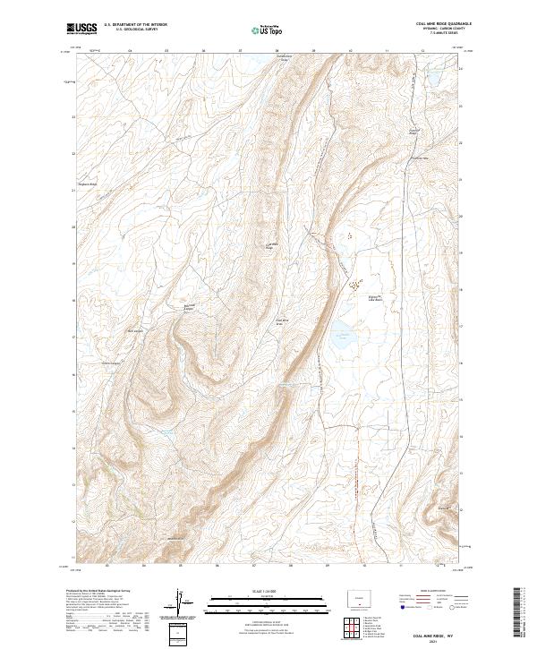 Coal Mine Ridge topographic map thumbnail