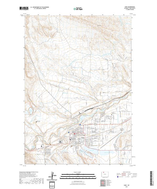 Cody topographic map thumbnail