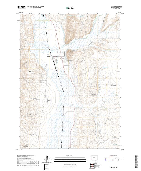 Cokeville topographic map thumbnail