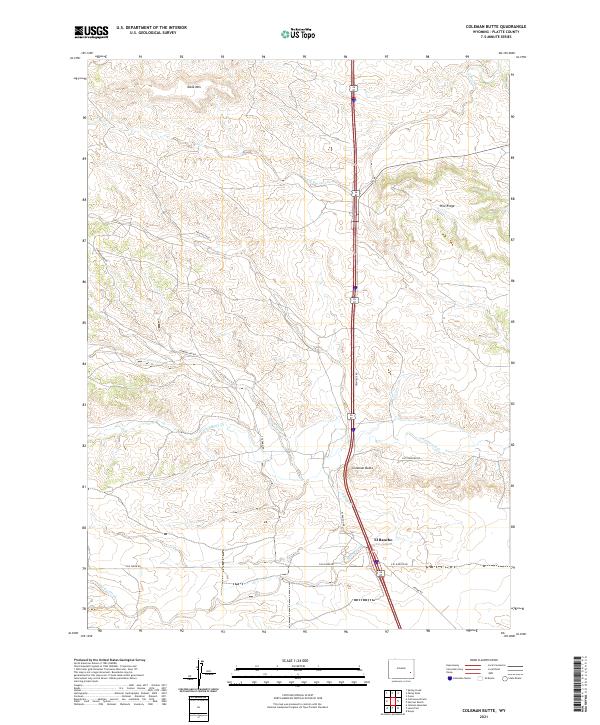 Coleman Butte topographic map thumbnail