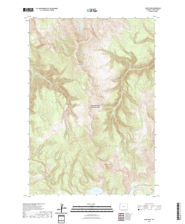 Cook Peak topographic map thumbnail