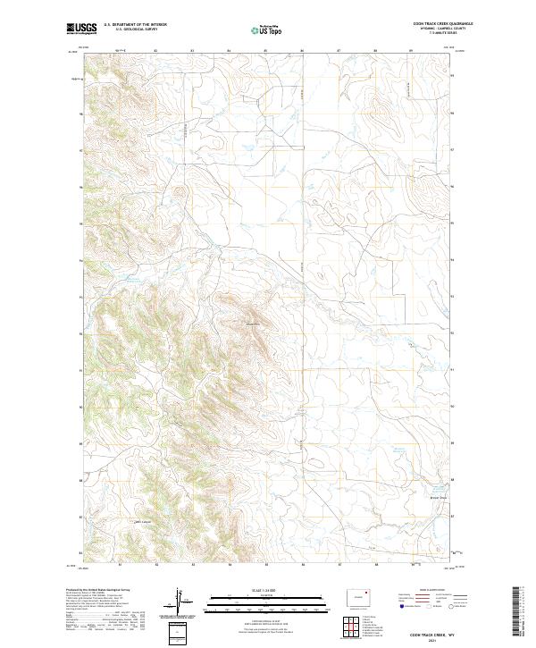 Coon Track Creek topographic map thumbnail