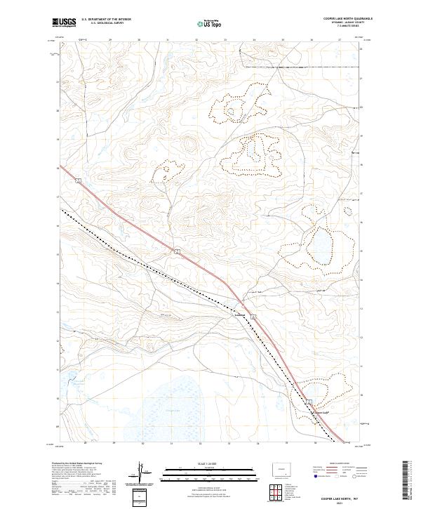 Cooper Lake North topographic map thumbnail