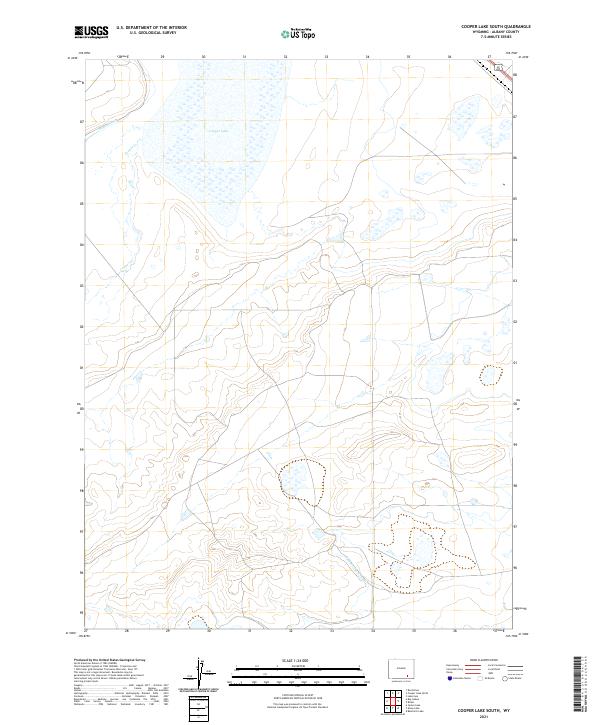 Cooper Lake South topographic map thumbnail