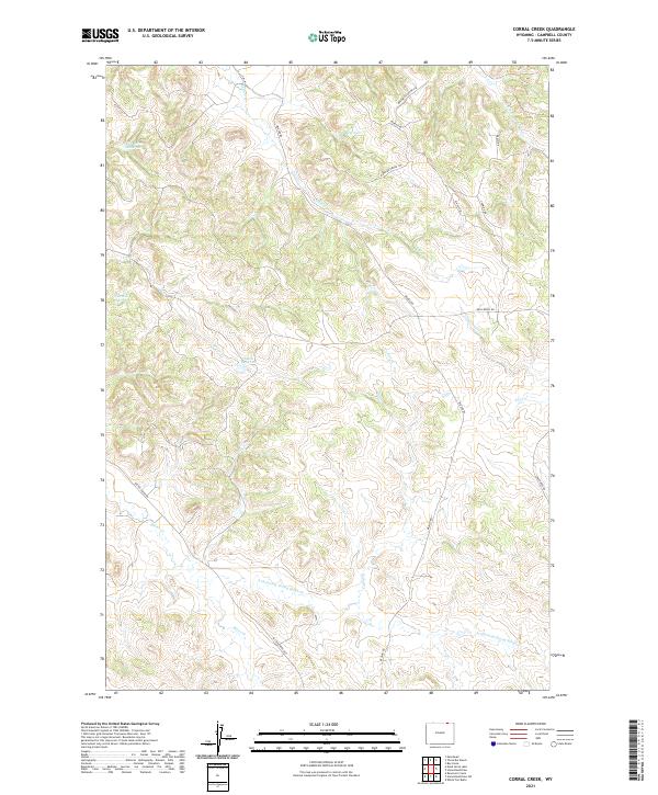 Corral Creek topographic map thumbnail