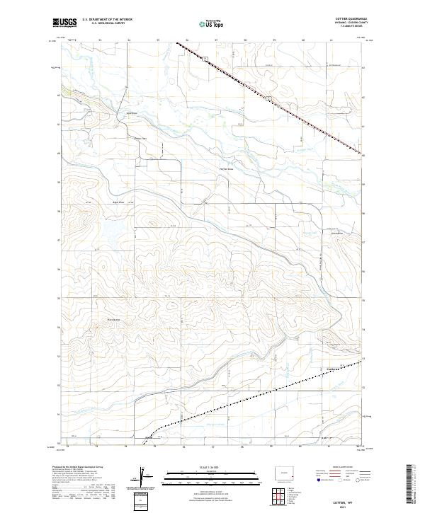 Cottier topographic map thumbnail