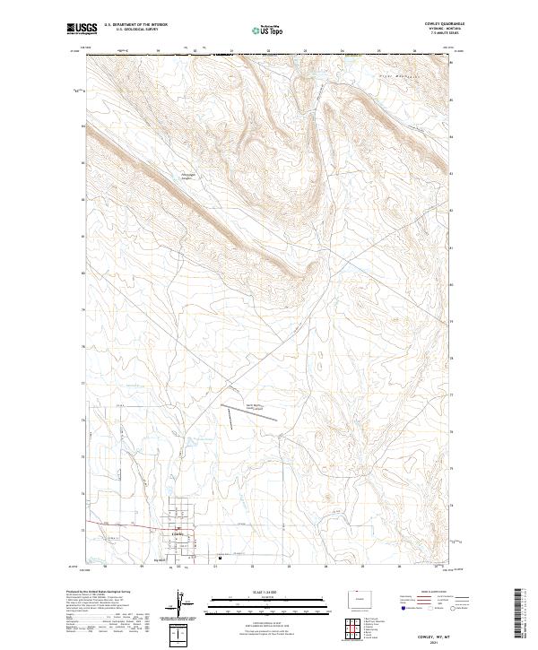 Cowley topographic map thumbnail